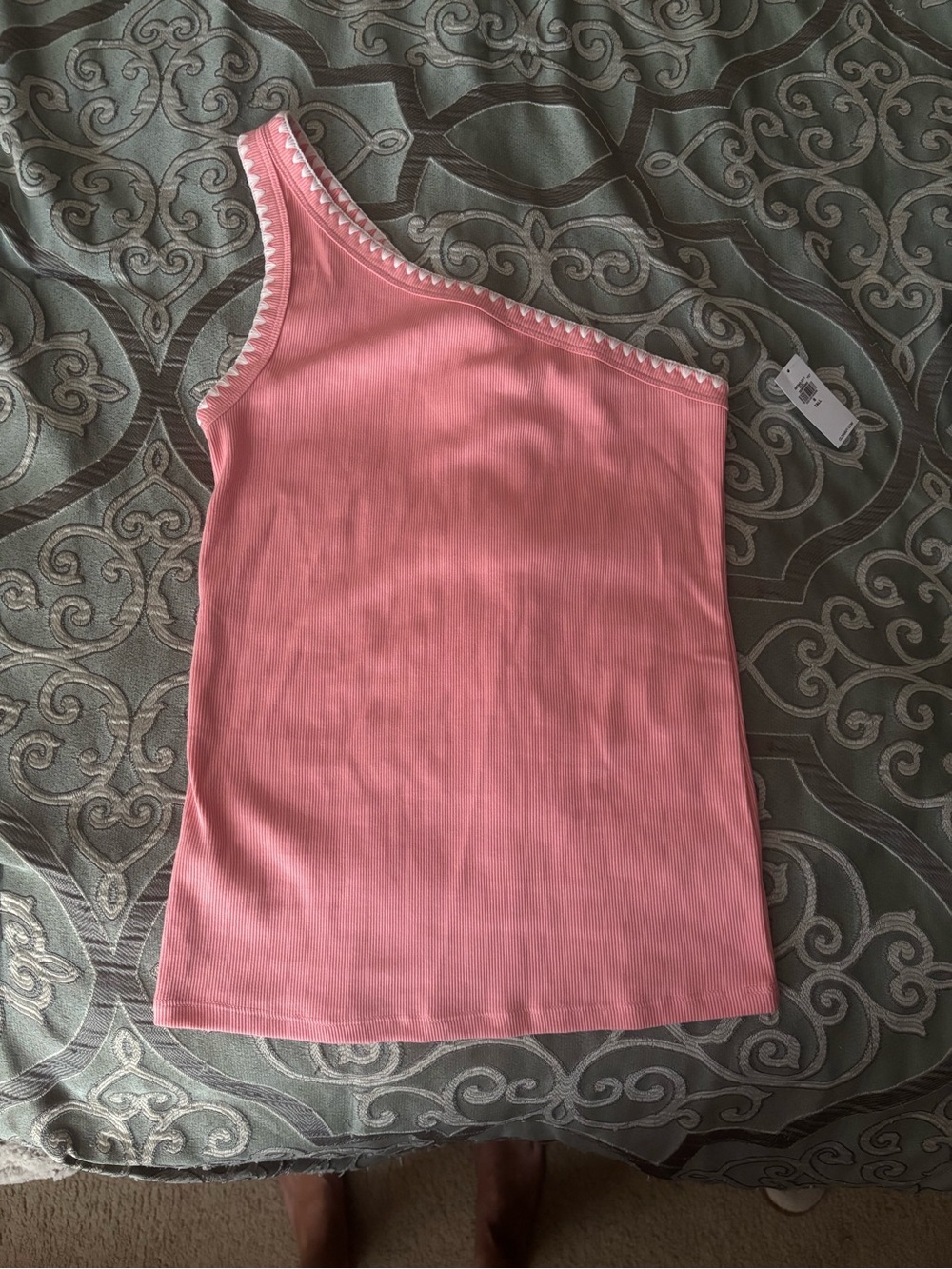 Old Navy Pink One-Shoulder Ribbed Tank - Picture 5 of 6